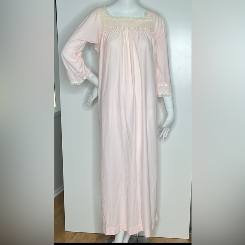 Christian Dior Sz L for Lord & Taylor Pull Over Soft Pink Long Nightgown